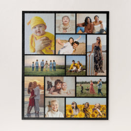 Creëer Uw eigen 12 fotocollage Legpuzzel