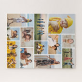 Creëer Uw eigen 12 fotocollage Legpuzzel (Horizontaal)