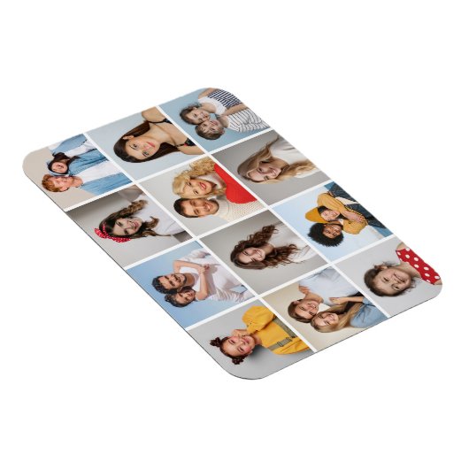 Creëer Uw eigen 12 fotocollage Magneet (Rechterzijde)