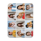 Creëer Uw eigen 12 fotocollage Magneet (Verticaal)