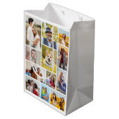 Creëer Uw eigen 12 fotocollage Medium Cadeauzakje (Achterkant Gekanteld)