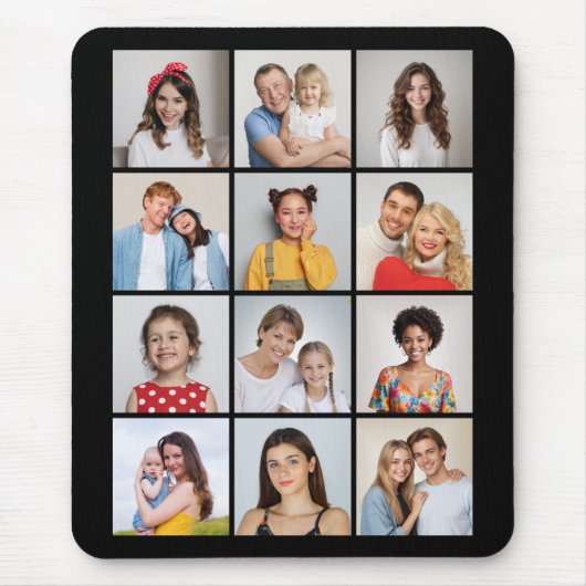 Creëer Uw eigen 12 fotocollage Muismat (Voorkant)