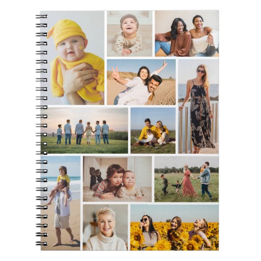 Creëer Uw eigen 12 fotocollage Notitieboek (Voorkant)