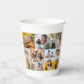 Creëer Uw eigen 12 fotocollage Papieren Bekers (Achterkant)