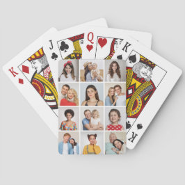 Creëer Uw eigen 12 fotocollage Pokerkaarten