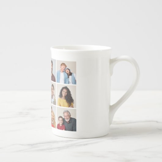 Creëer Uw eigen 12 fotocollage Porselein Kop (Rechts)