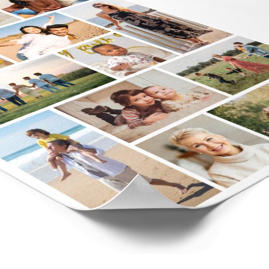 Creëer Uw eigen 12 fotocollage Poster (Hoek)