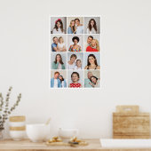 Creëer Uw eigen 12 fotocollage Poster (Keuken)