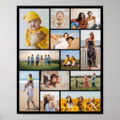 Creëer Uw eigen 12 fotocollage Poster (Voorkant)