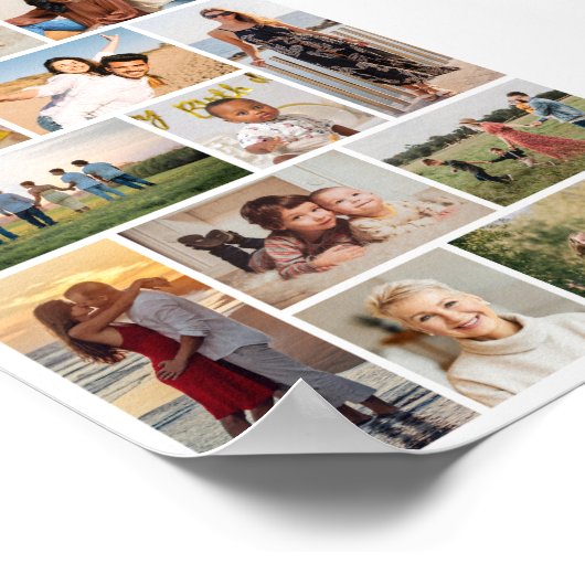 Creëer Uw eigen 12 fotocollage Poster (Hoek)