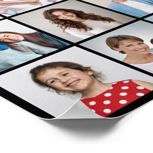 Creëer Uw eigen 12 fotocollage Poster (Hoek)