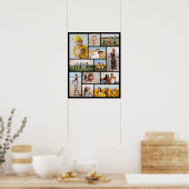Creëer Uw eigen 12 fotocollage Poster (Keuken)