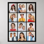 Creëer Uw eigen 12 fotocollage Poster (Voorkant)