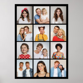 Creëer Uw eigen 12 fotocollage Poster