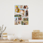 Creëer Uw eigen 12 fotocollage Poster (Keuken)