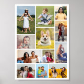 Creëer Uw eigen 12 fotocollage Poster (Voorkant)