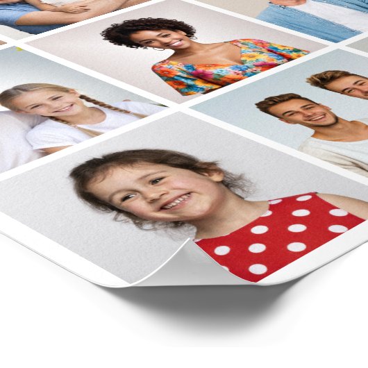 Creëer Uw eigen 12 fotocollage Poster (Hoek)