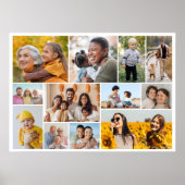 Creëer Uw eigen 12 fotocollage Poster (Voorkant)