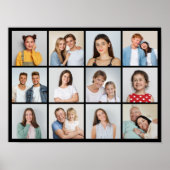 Creëer Uw eigen 12 fotocollage Poster (Voorkant)