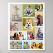 Creëer Uw eigen 12 fotocollage Poster (Voorkant)