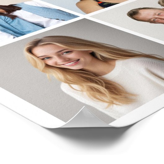 Creëer Uw eigen 12 fotocollage Poster (Hoek)