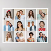 Creëer Uw eigen 12 fotocollage Poster (Voorkant)