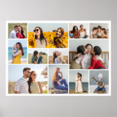 Creëer Uw eigen 12 fotocollage Poster (Voorkant)