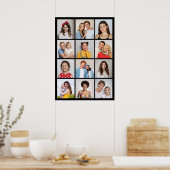 Creëer Uw eigen 12 fotocollage Poster (Keuken)