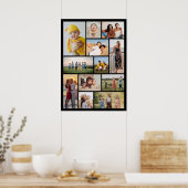 Creëer Uw eigen 12 fotocollage Poster (Keuken)