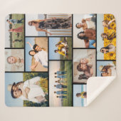Creëer Uw eigen 12 fotocollage Sherpa Deken (Voorkant (horizontaal))