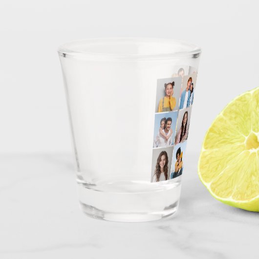 Creëer Uw eigen 12 fotocollage Shot Glas (Links)