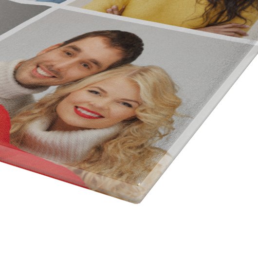 Creëer Uw eigen 12 fotocollage Snijplank (Hoek)