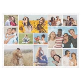 Creëer Uw eigen 12 fotocollage Tafelkleed