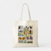 Creëer Uw eigen 12 fotocollage Tote Bag (Achterkant)