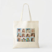 Creëer Uw eigen 12 fotocollage Tote Bag (Voorkant)