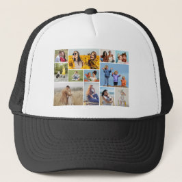 Creëer Uw eigen 12 fotocollage Trucker Pet