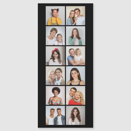 Creëer Uw eigen 12 Fotocollage Wenskaart (Voorkant)