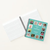 Creëer Uw eigen 12 Lijst voor fotocollage Blauwgro Notitieboek (Binnen)