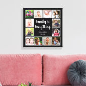 Creëer Uw eigen 12 Lijst voor fotocollage Canvas Afdruk (Insitu (Woonkamer))