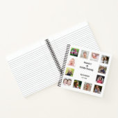 Creëer Uw eigen 12 Photo Collage Lijst White Notitieboek (Binnen)