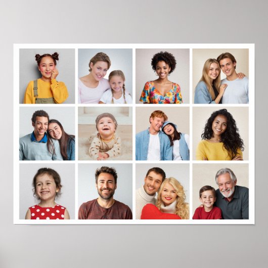 Creëer Uw eigen 12 Poster voor fotocollage (Voorkant)