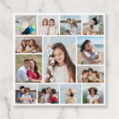 Creëer Uw eigen 13 fotocollage Bedankjes Labels (Voorkant)