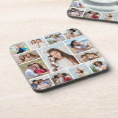 Creëer Uw eigen 13 fotocollage Bier Onderzetter (Linkerzijde)