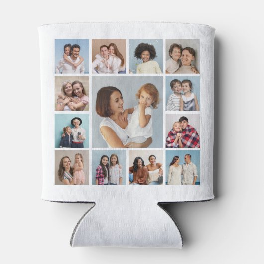 Creëer Uw eigen 13 fotocollage Blikjeskoeler (Achterkant)