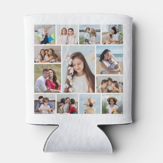 Creëer Uw eigen 13 fotocollage Blikjeskoeler (Achterkant)