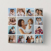 Creëer Uw eigen 13 Fotocollage Button (Voorkant)