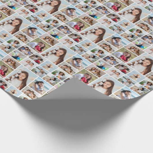 Creëer Uw eigen 13 fotocollage Cadeaupapier (Hoek)