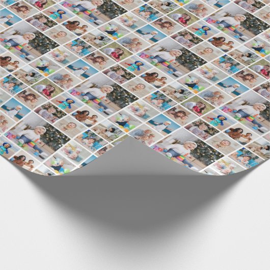 Creëer Uw eigen 13 fotocollage Cadeaupapier (Hoek)