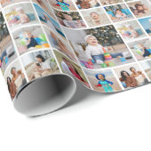 Creëer Uw eigen 13 fotocollage Cadeaupapier (Rol Hoek)