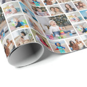 Creëer Uw eigen 13 fotocollage Cadeaupapier (Rol Hoek)